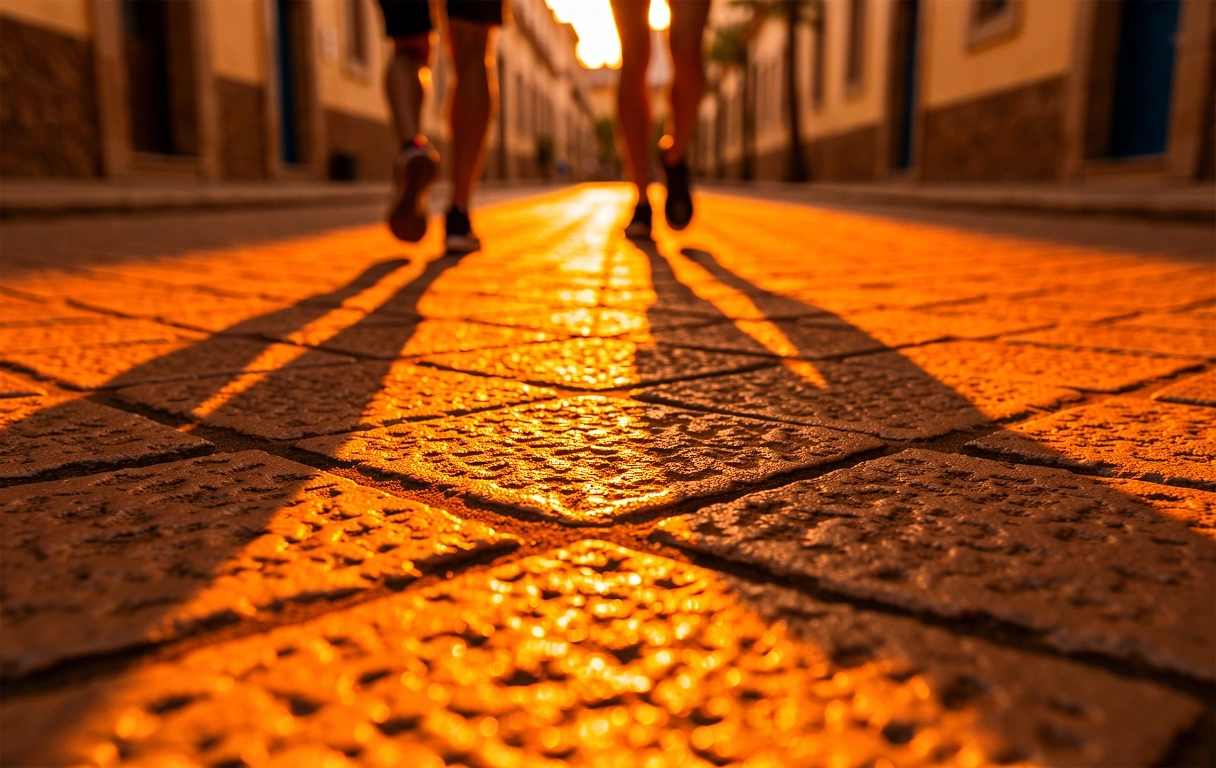 Sunlit Seville walkway